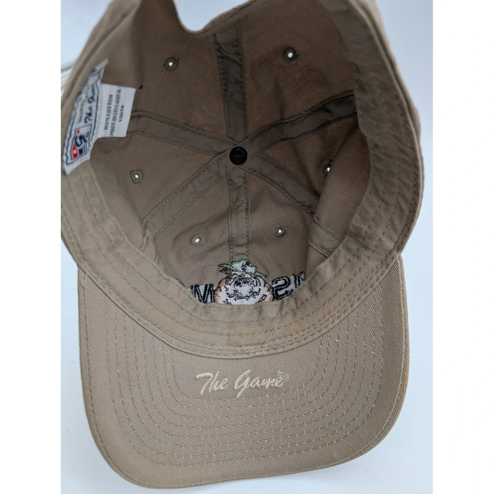 The Game USMC Bulldog Youth Khaki Cotton Adjustable Baseball Hat Cap